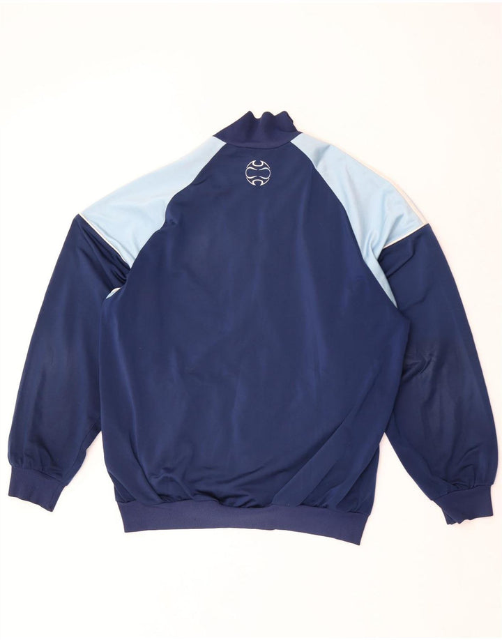 Adidas Træningsdragt til mænd Topjakke UK 40/42 Medium Navy Blue Colourblock