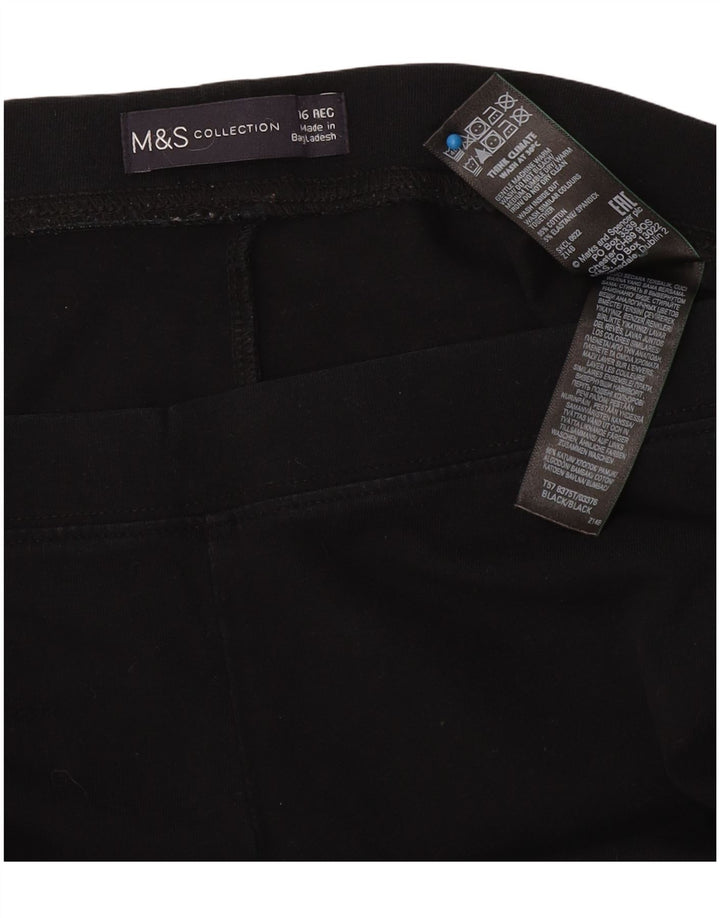 Marks & Spencer Womens Leggings UK 16 Large Black Bomuld
