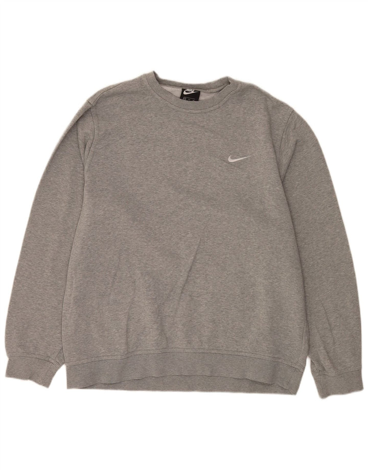 Nike Sweatshirt Jumper til mænd 2XL Grå bomuld
