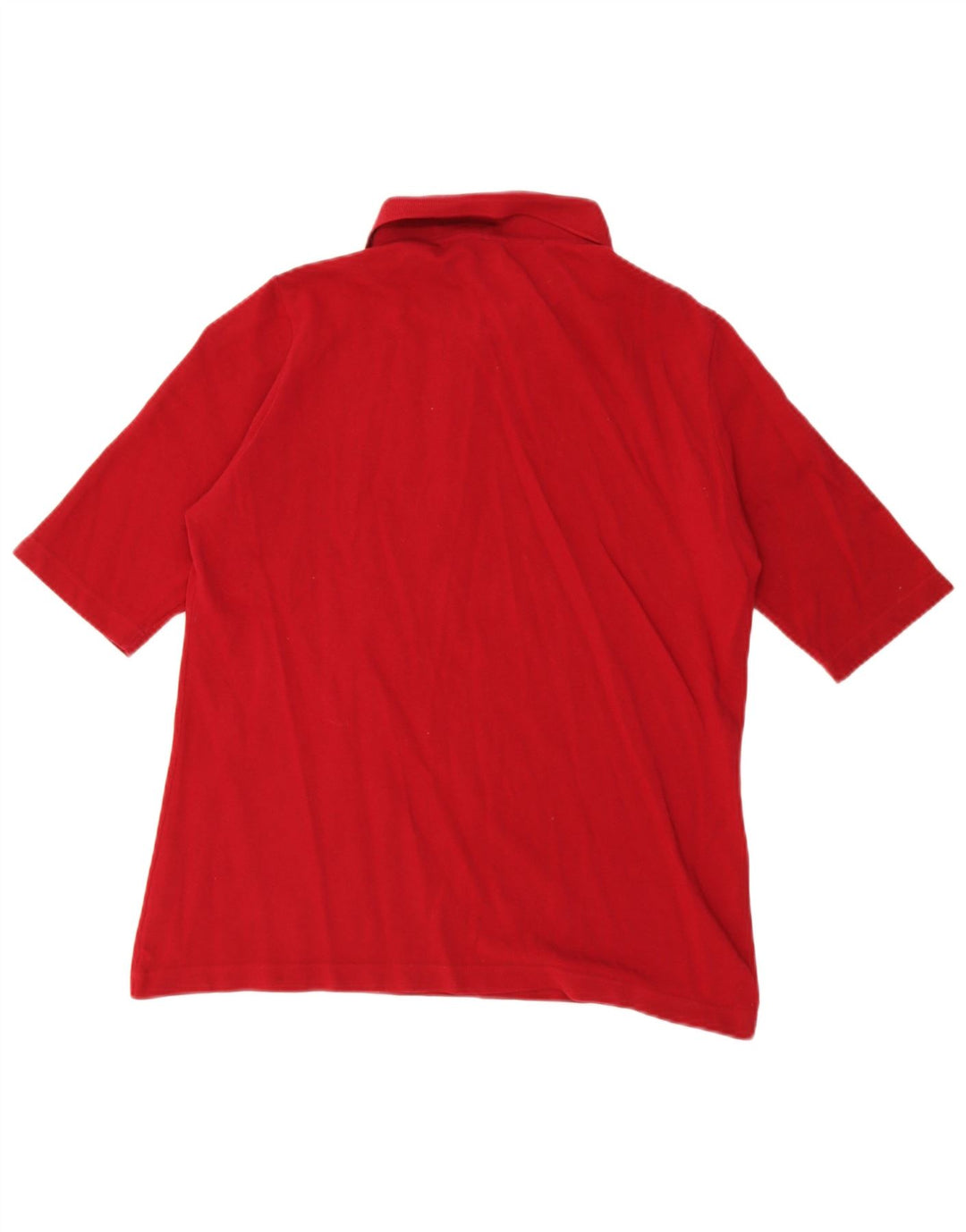 Lacoste Dame Polo Shirt Størrelse 46 XL Rød Bomuld