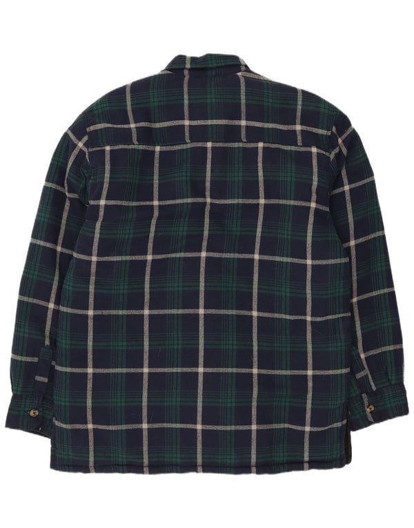 Champion Totnes Herre Lumberjack Flanel Shirt Large Navy Blue Check