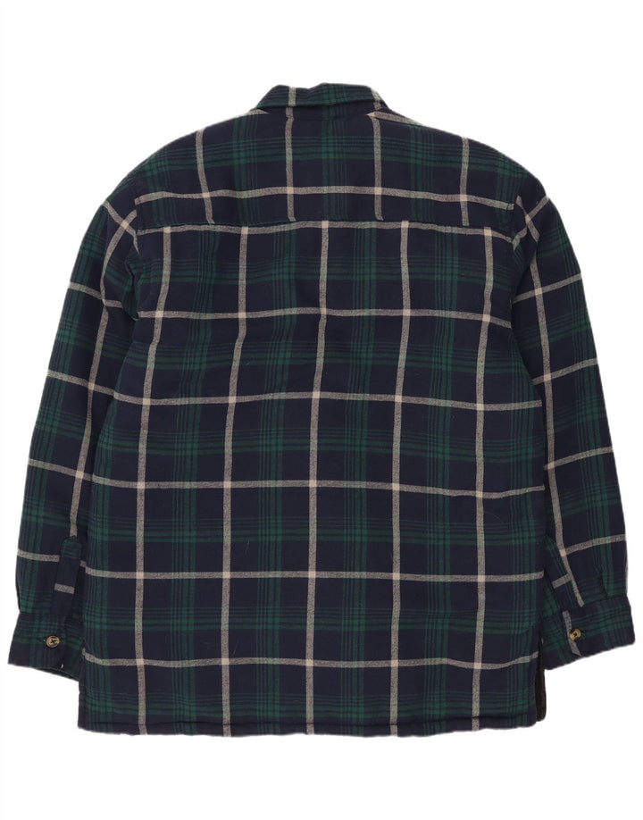 Champion Totnes Herre Lumberjack Flanel Shirt Large Navy Blue Check