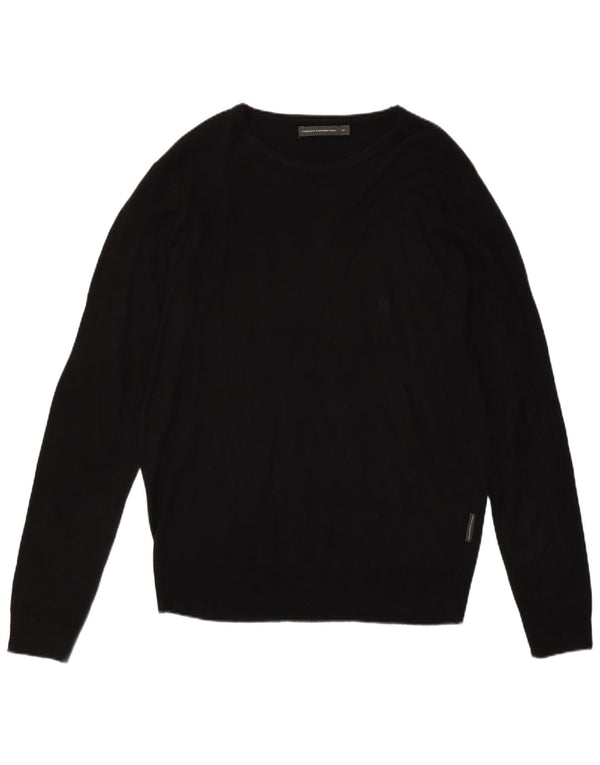 French Connection Herre Boat Neck Jumper Sweater Medium Sort Akryl