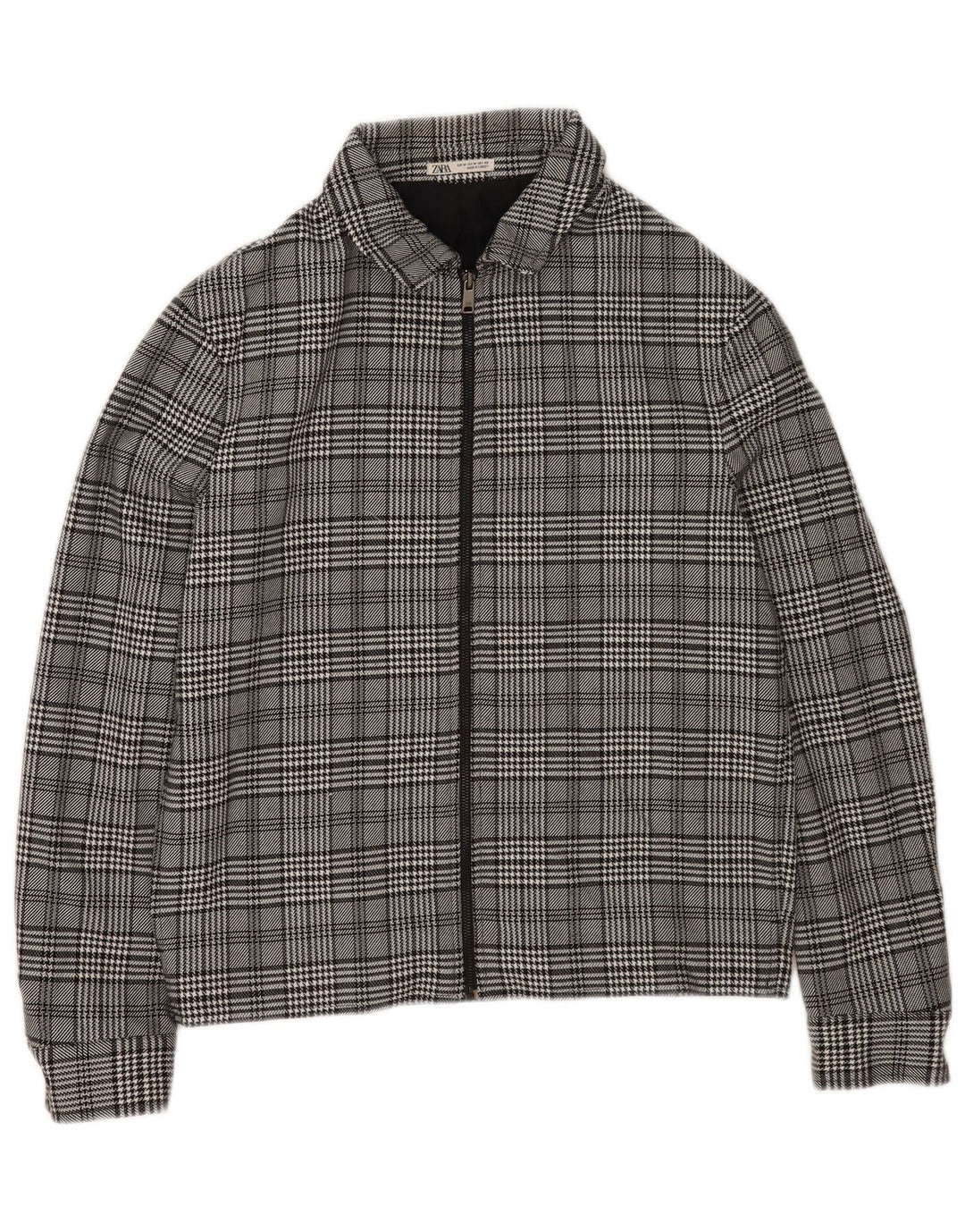 Zara Bomber Jacket UK 38 Medium Grey Ternet polyester