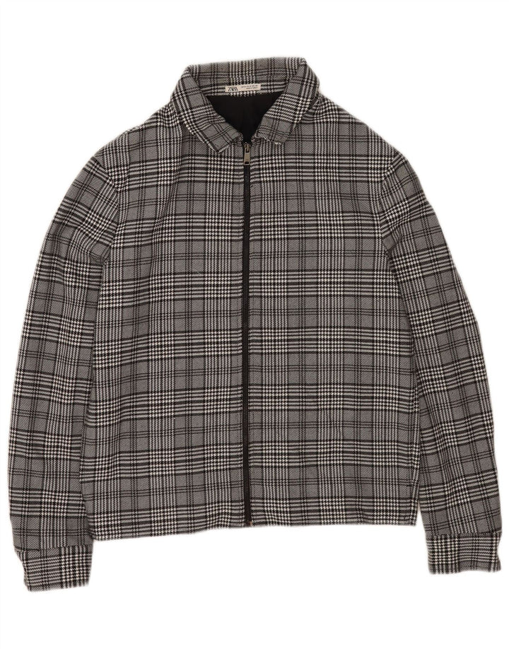 Zara Bomber Jacket UK 38 Medium Grey Ternet polyester