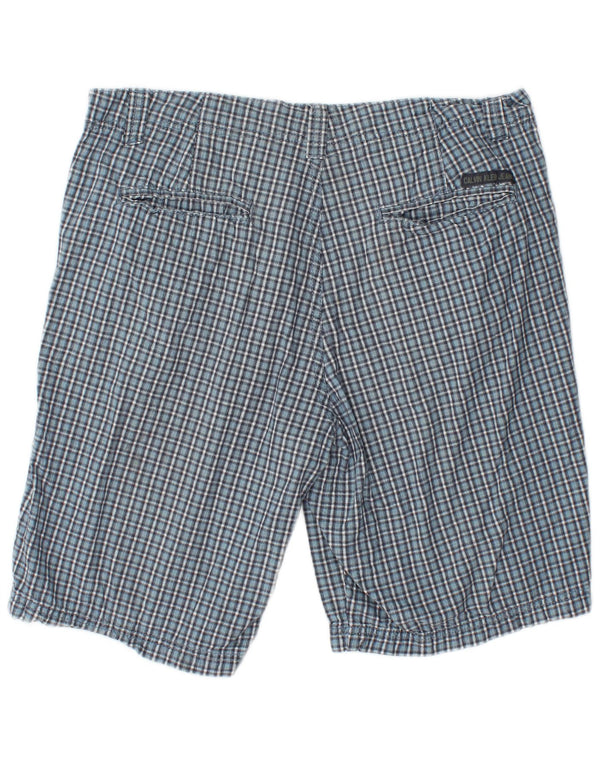 CALVIN KLEIN Chino-shorts til mænd W34 Stor blå ternet bomuld