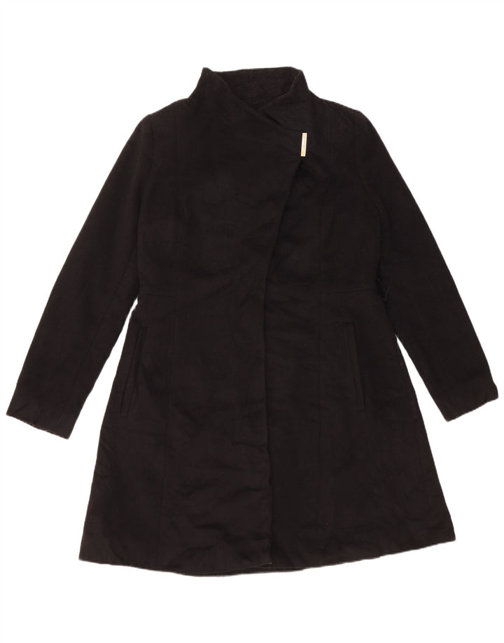 MICHAEL KORS Oversize overfrakke til kvinder UK 10 Lille sort uld