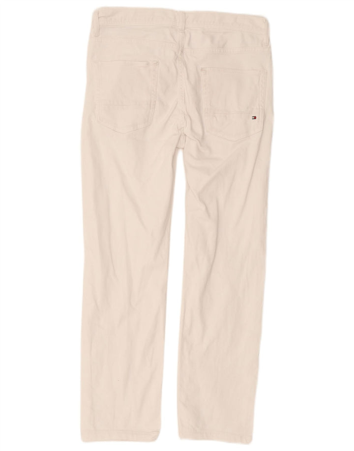 Tommy Hilfiger Herre Denton Slim Jeans W32 L32 Hvid Bomuld