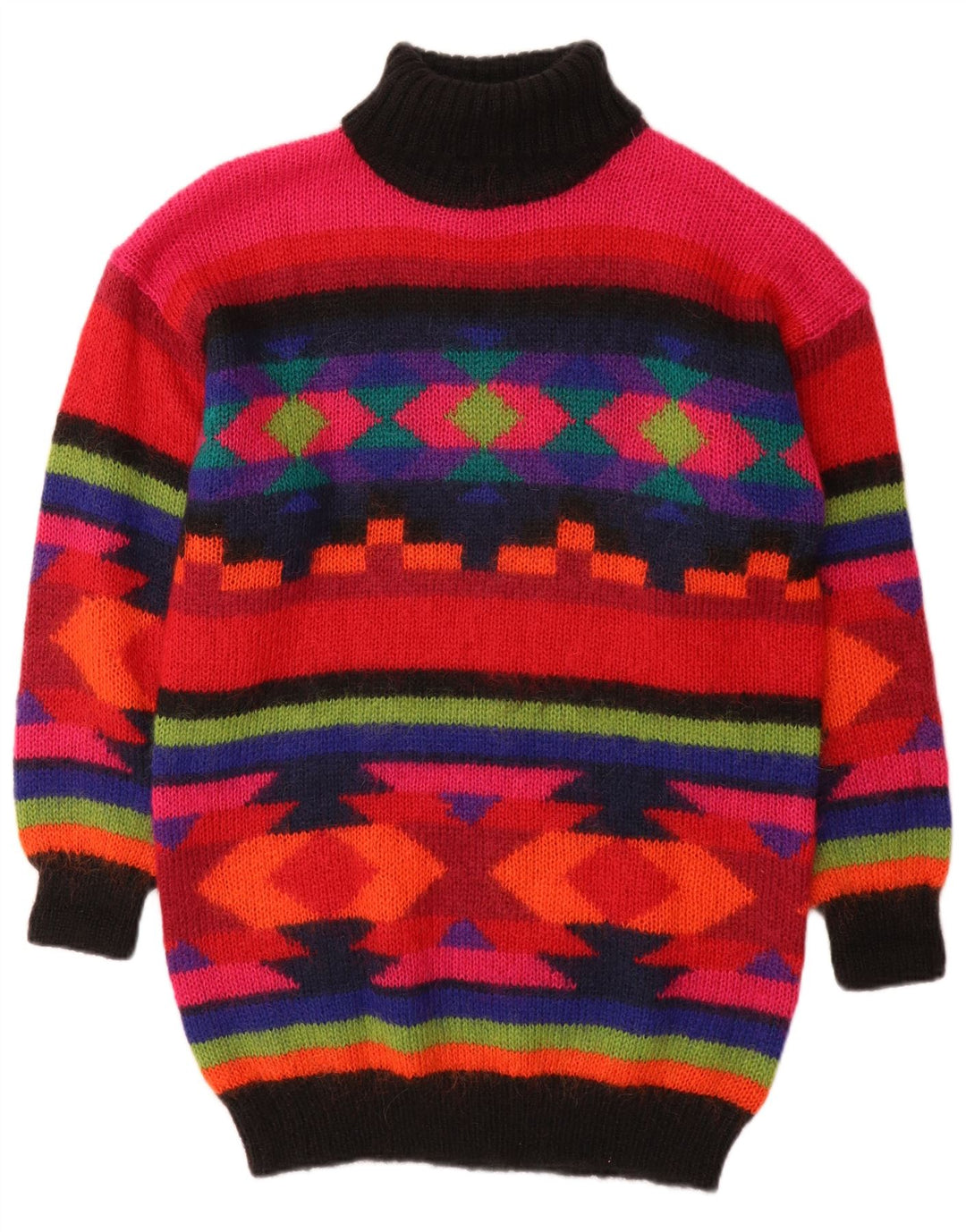 BHS Dame Rullehals Sweater UK 10/12 Medium Flerfarvet