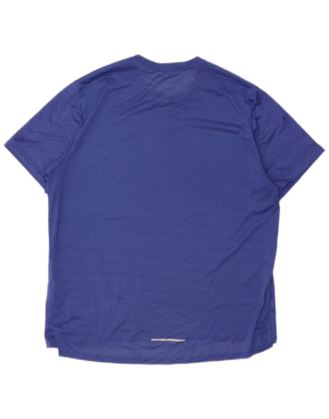 Nike herre Dri Fit T-shirt top XL blå stribet polyester