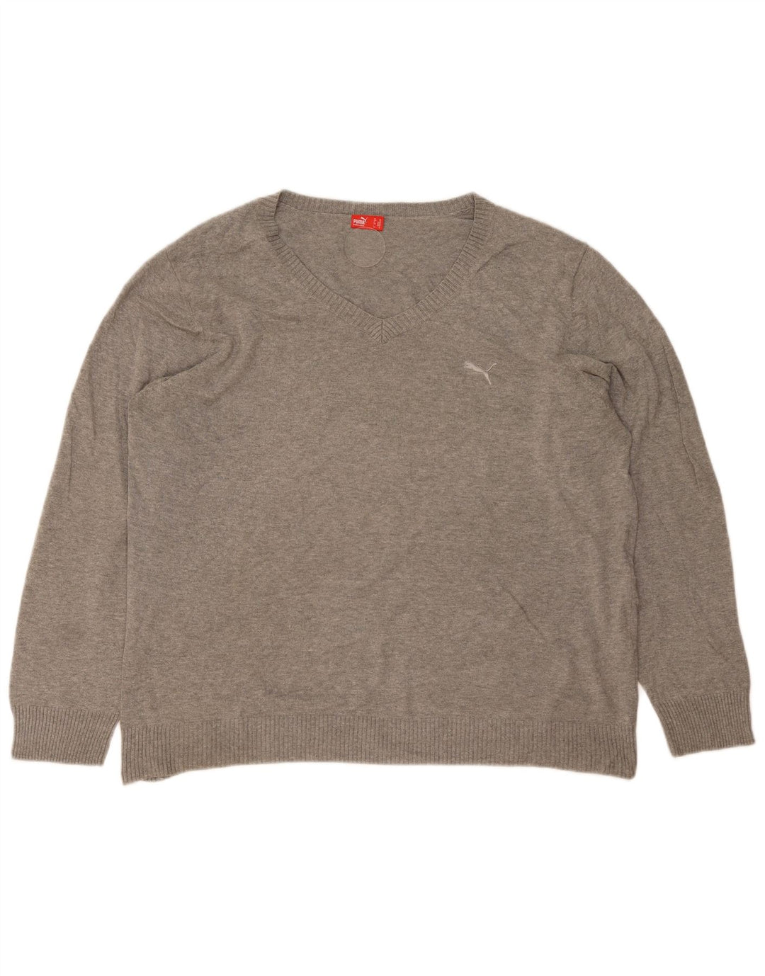 Puma Herre V-hals sweater XL Grå Bomuld
