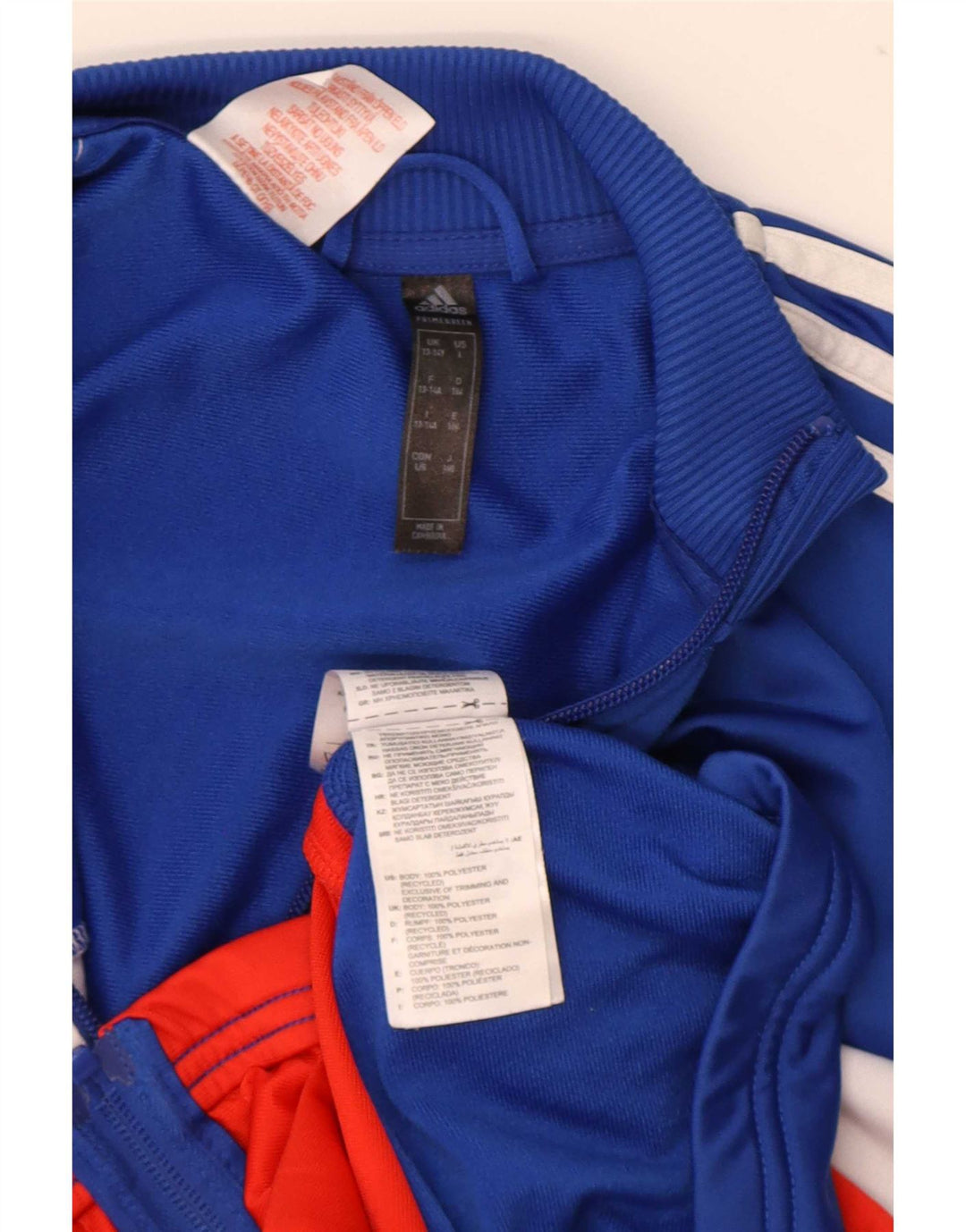 Adidas Træningsdragt Topjakke til drenge 13-14 år Blå Colourblock Polyester