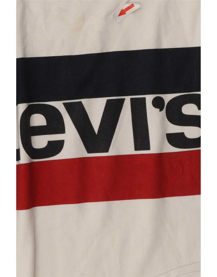 Levi's Herre grafisk T-shirt top mellem hvid bomuld