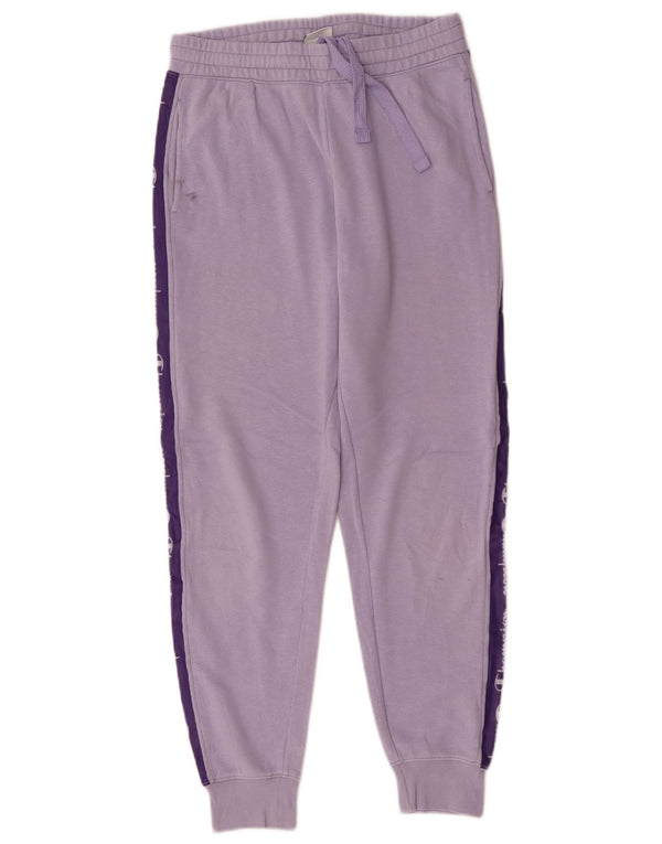 Champion Womens træningsdragt Bukser Joggers UK 14 Medium Lilla Colourblock