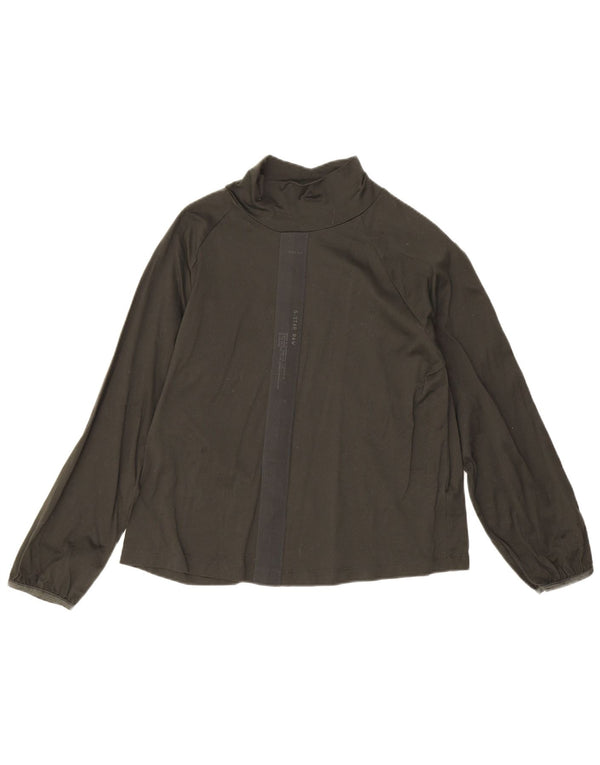 G-Star Dame Top Langærmet UK 14 Stor Sort Colourblock Bomuld