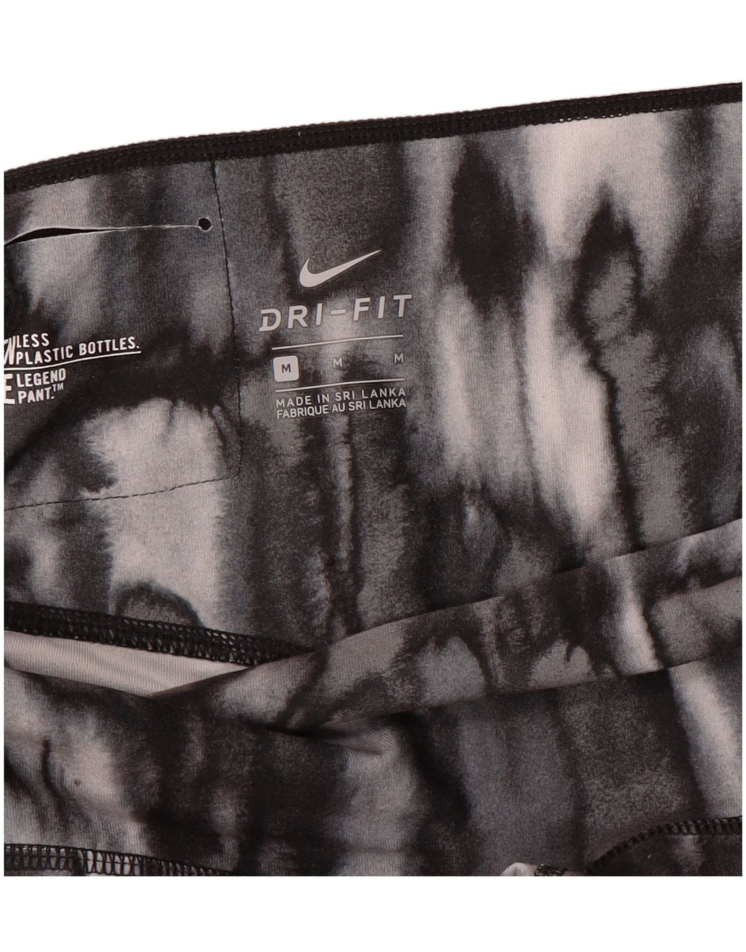 Nike Dame Dri Fit Leggings UK 14 Medium Grey Animal Print