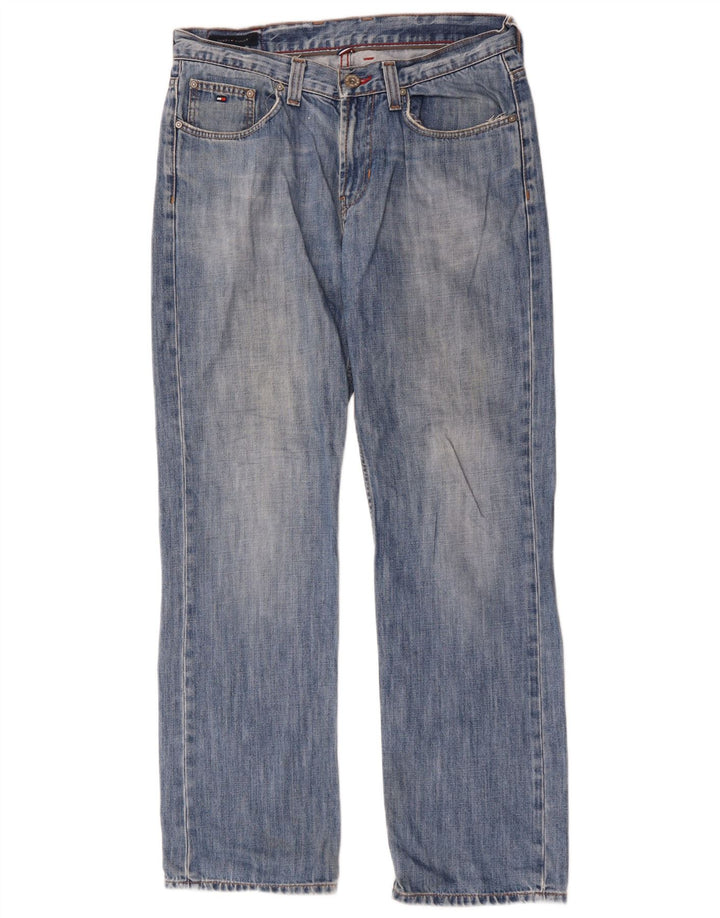 Tommy Hilfiger Herre Straight Jeans W32 L32 Blå Bomuld