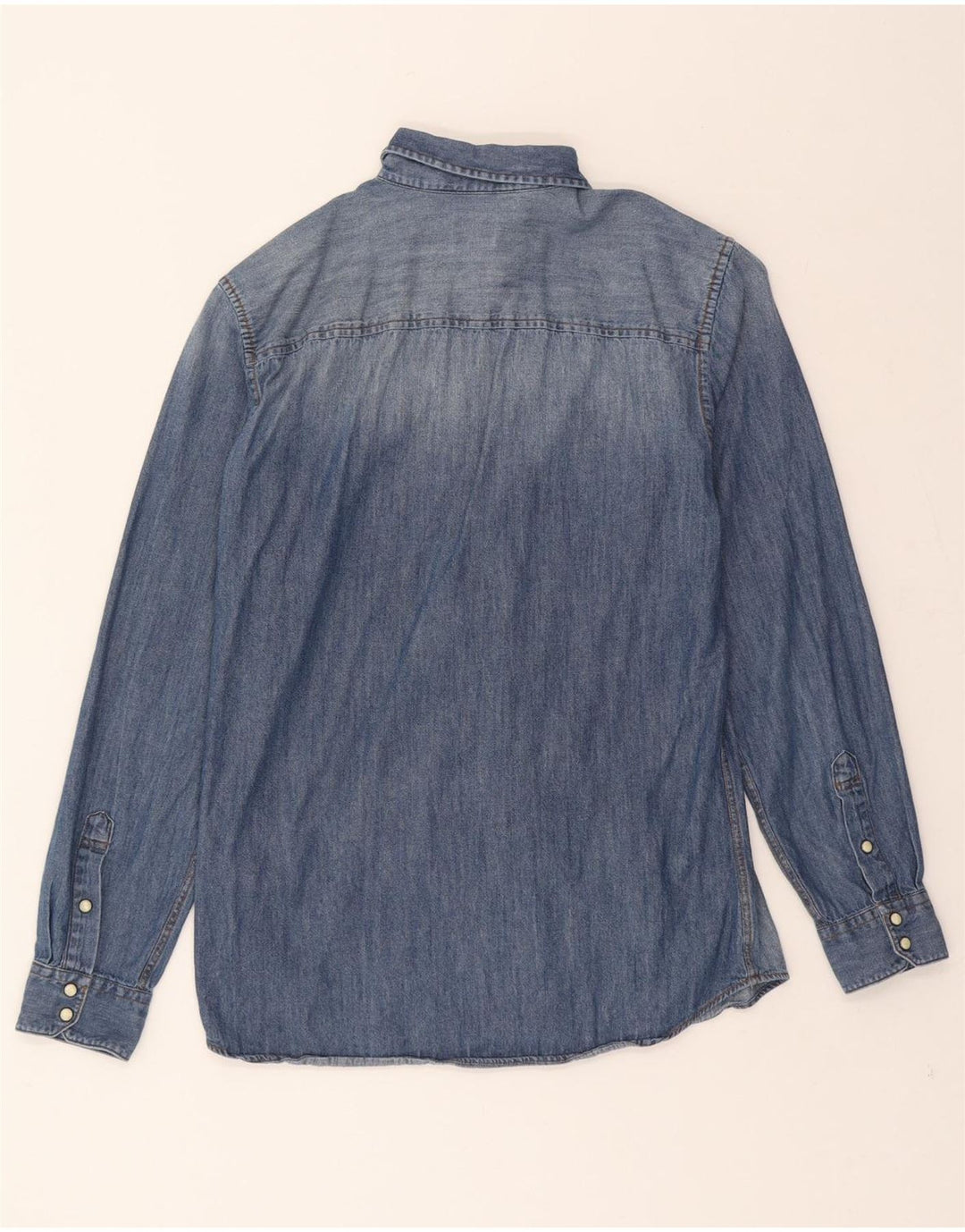JACK & JONES Mens Denim Shirt Large Blue Cotton Vintage Jack & Jones and Second-Hand Jack & Jones from Messina Hembry 