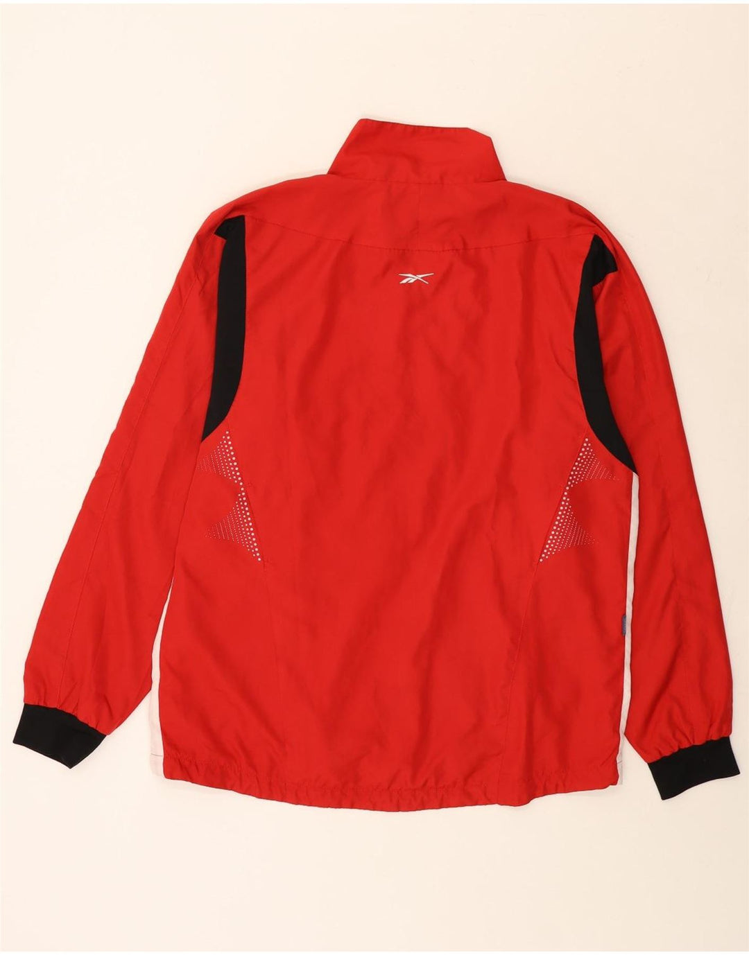 Reebok Regnjakke til mænd UK 42 XL Rød Colourblock Polyester
