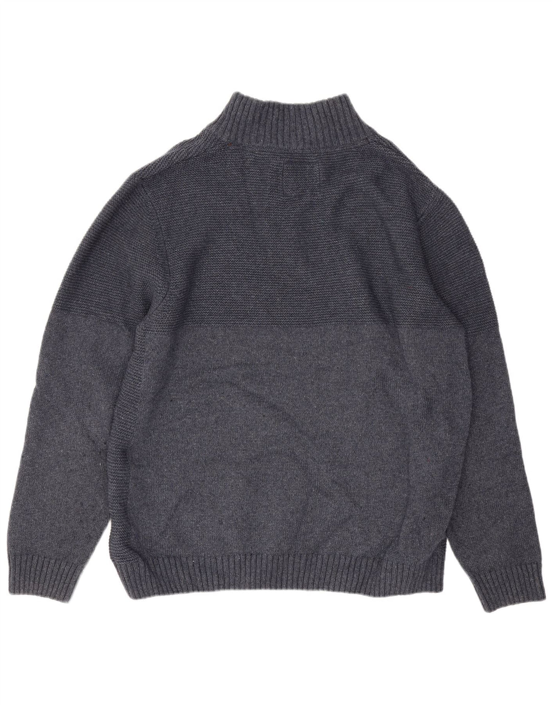 Weird Fish Herre Zip Neck Jumper Sweater 2XL Navy Blue Polyester