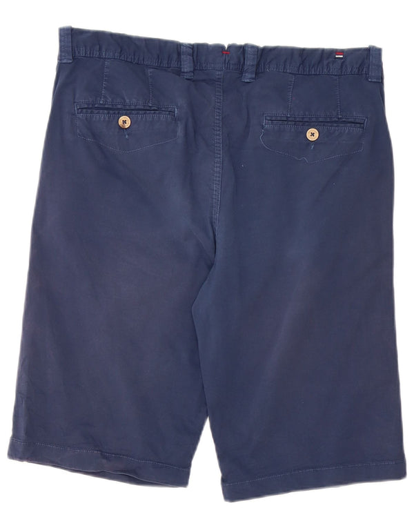 Vintage Chino Shorts til mænd W33 Medium Marineblå Bomuld