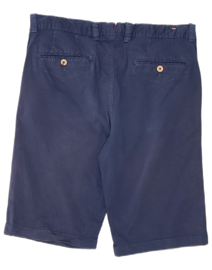 Vintage Chino Shorts til mænd W33 Medium Marineblå Bomuld