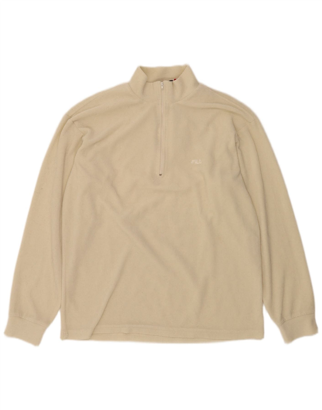 Fila Herre lynlås hals Fleece Jumper IT 52 Stor Beige