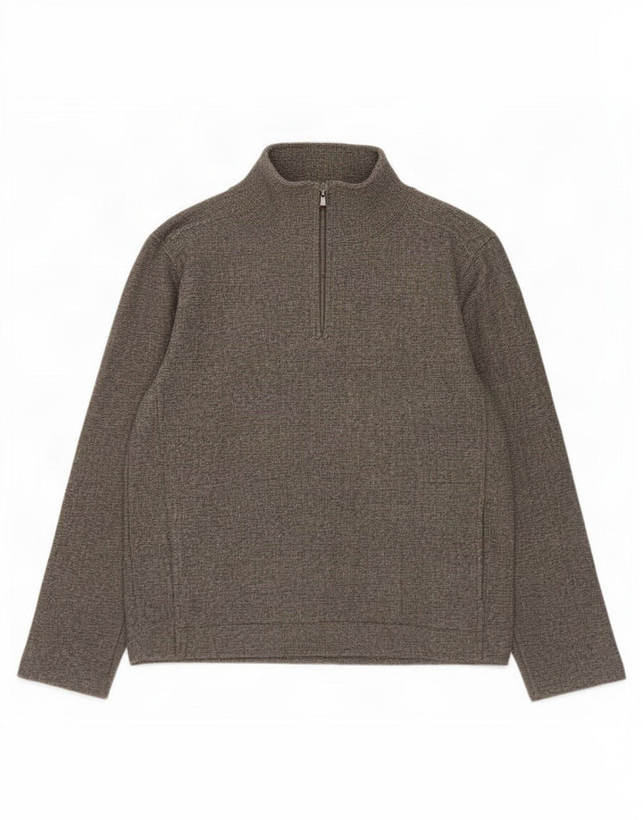 Marks & Spencer Herre Loose Fit Sweatshirt Jumper Small Grå Flecked