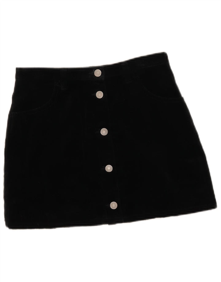 Sisley Dame Mini Nederdel IT 42 Medium W27 Sort Bomuld
