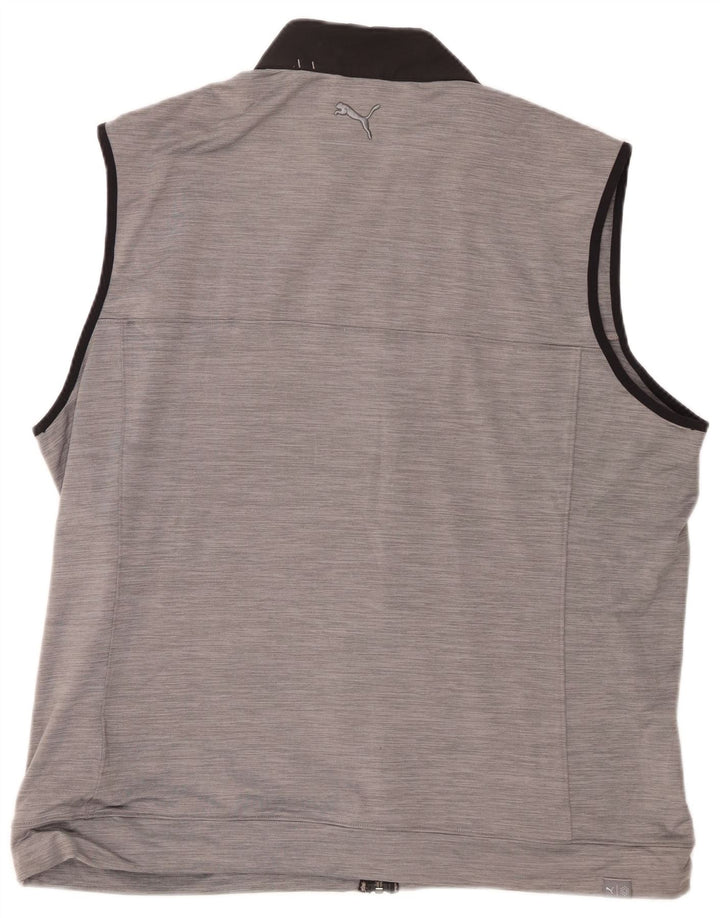 Puma Herre ærmeløs træningsdragt Topjakke XL Grå Colourblock Polyester