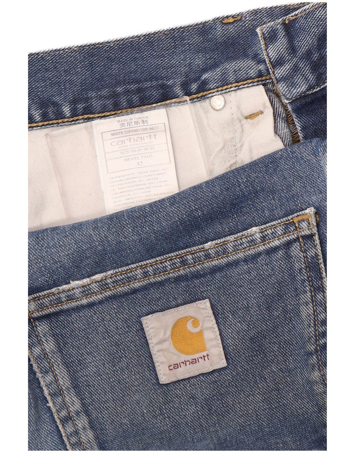 Carhartt Straight Jeans til mænd W32 L30 blå bomuld