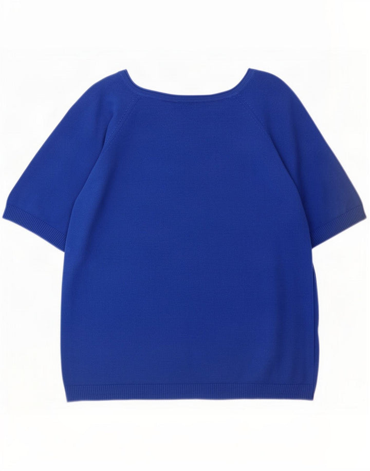 Zara Dame Bluse Top UK 14 Medium Blue