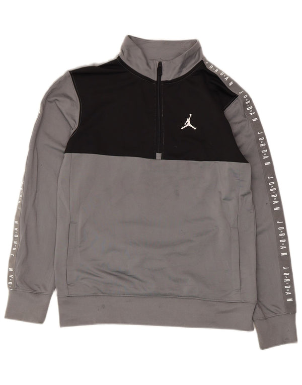 Jordan Boys Grafisk Sweatshirt Jumper 12-13 år Stor grå farveblok