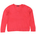 Marks & Spencer Dame V-hals sweater UK 14 Large Red