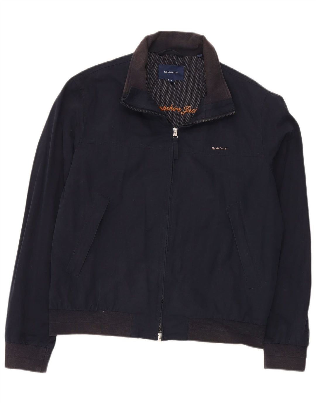 Gant Bomber Jacket UK 38 Medium Navy Blue Polyester