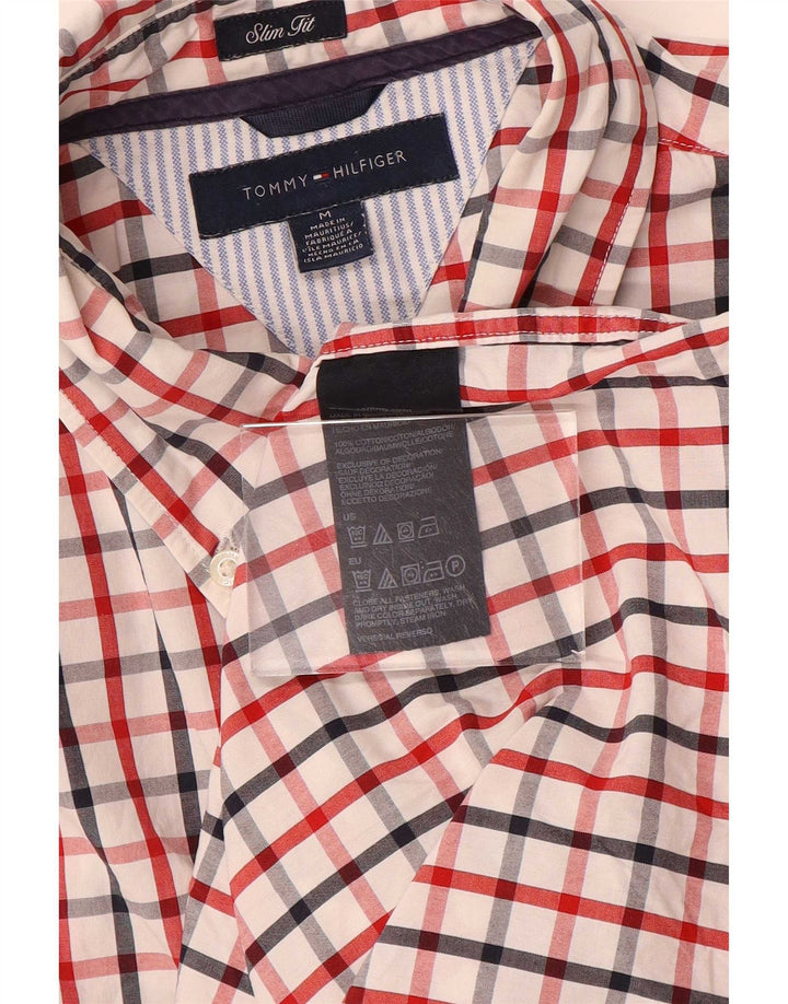 Tommy Hilfiger Herre Slim Fit skjorte Medium Flerfarvet ternet bomuld