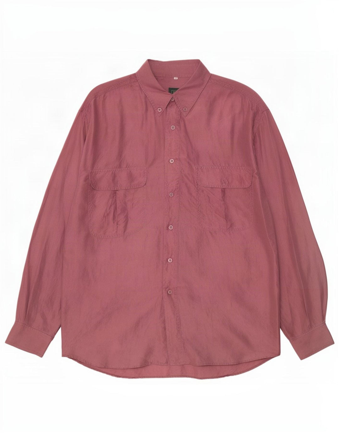 Vintage herreskjorte Medium Burgundy Silke