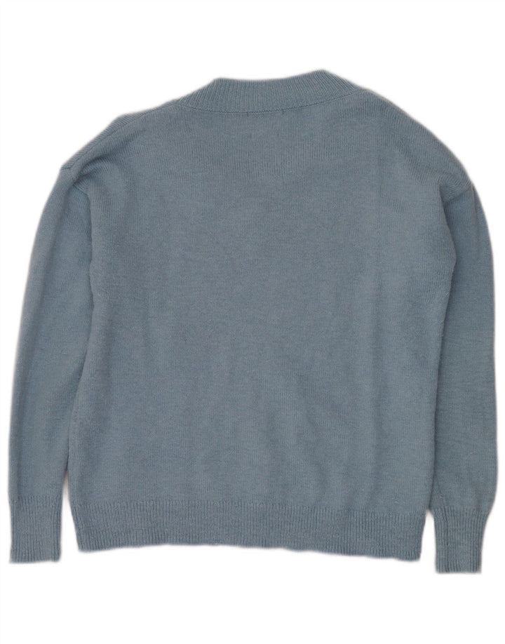 Massimo Dutti Herre V-hals sweater lille blå