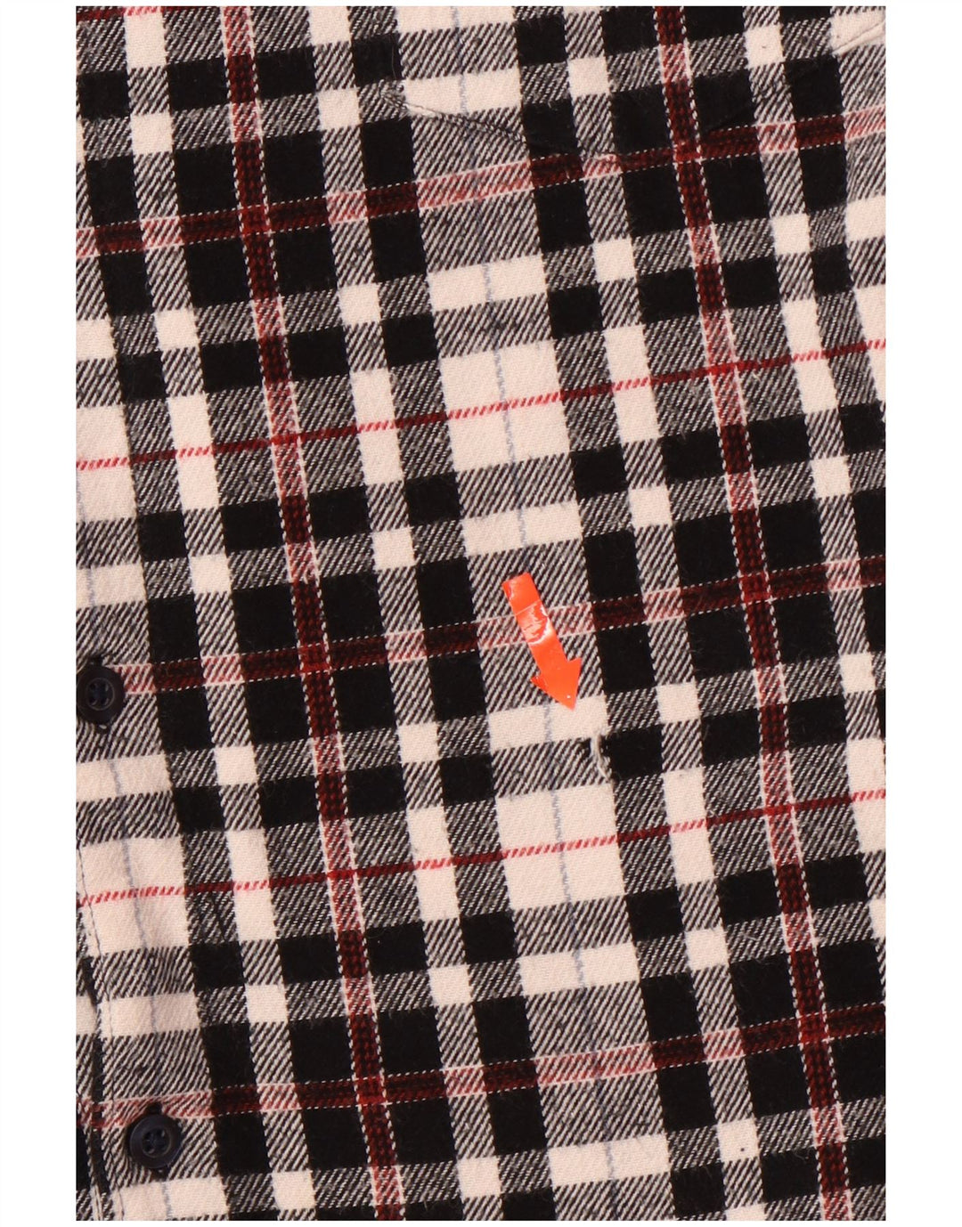 Jack Wills Herre ternet Classic Fit Flannel skjorte XL sort ternet bomuld