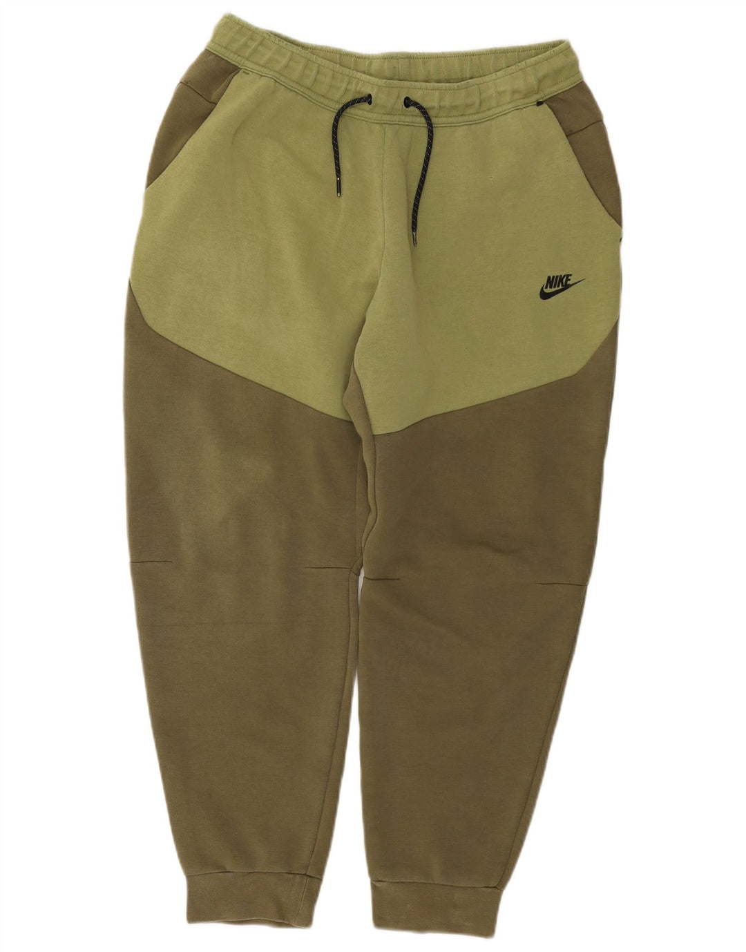 NIKE Træningsdragt bukser til mænd Joggers Large Khaki Colourblock Bomuld
