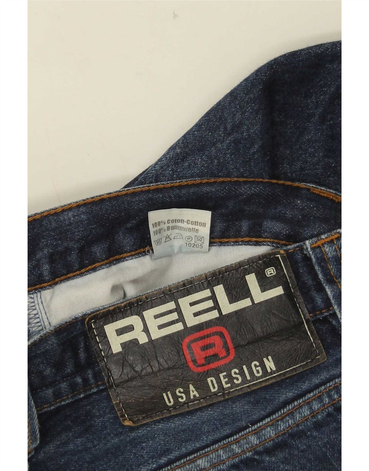Vintage denimshorts til mænd W38 XL blå bomuld