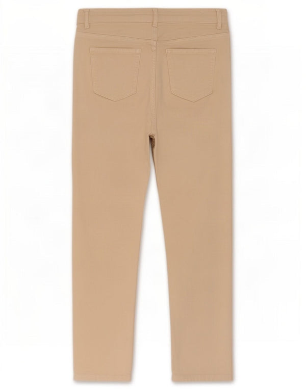 Marks & Spencer Dame Relaxed Fit Slim Jeans UK 10 Small W30 L27 Beige