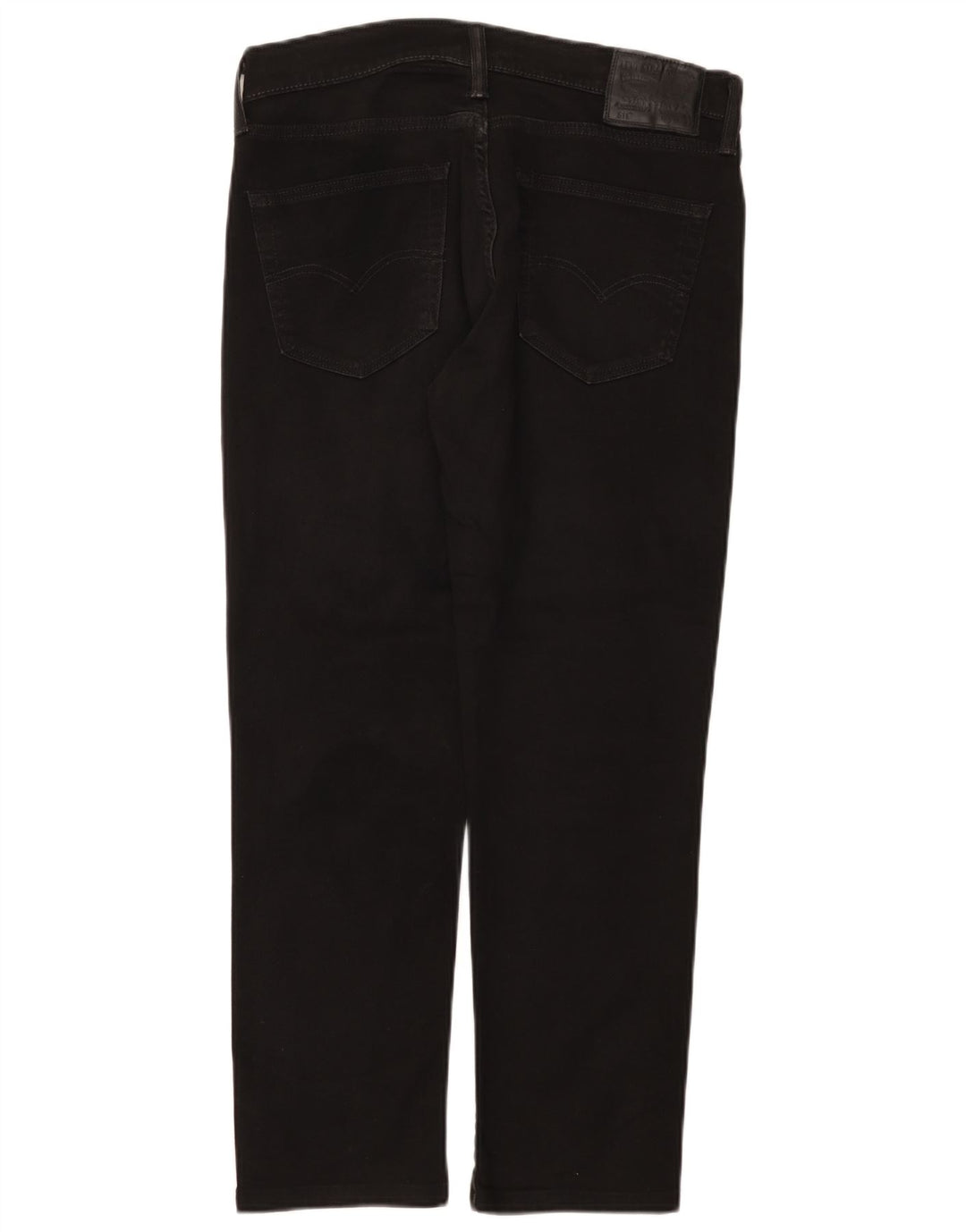 Levi's Slim Jeans til mænd W33 L28 sort bomuld