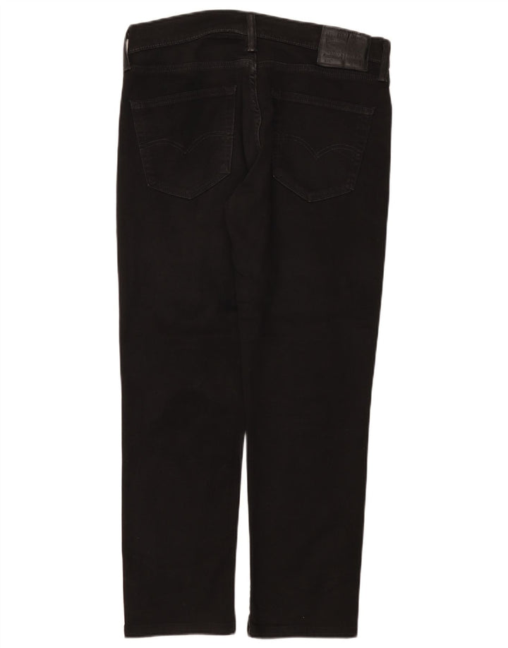 Levi's Slim Jeans til mænd W33 L28 sort bomuld