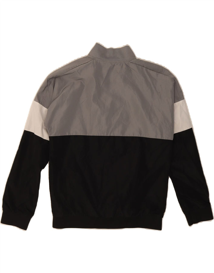 ADIDAS Boys Tracksuit Top Jacket 9-10 Years Small Black Colourblock Vintage Adidas and Second-Hand Adidas from Messina Hembry 