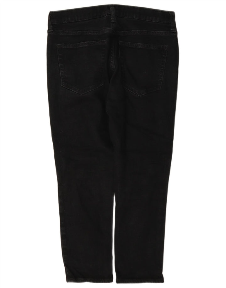Gap Womens Girlfriend Cropped Jeans W27 L23 Sort Bomuld