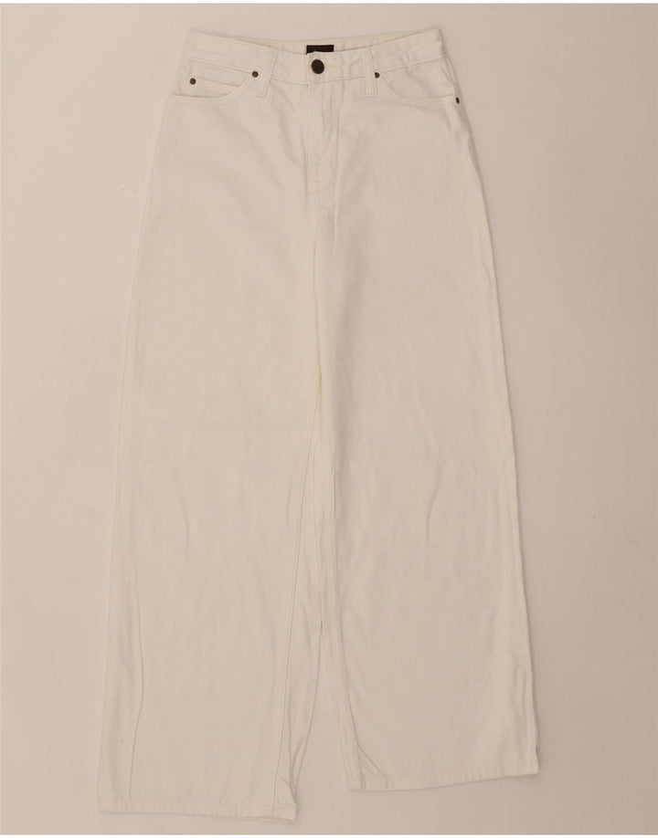 LEE Dame Stella Jeans med brede ben W27 L27 Hvid Bomuld