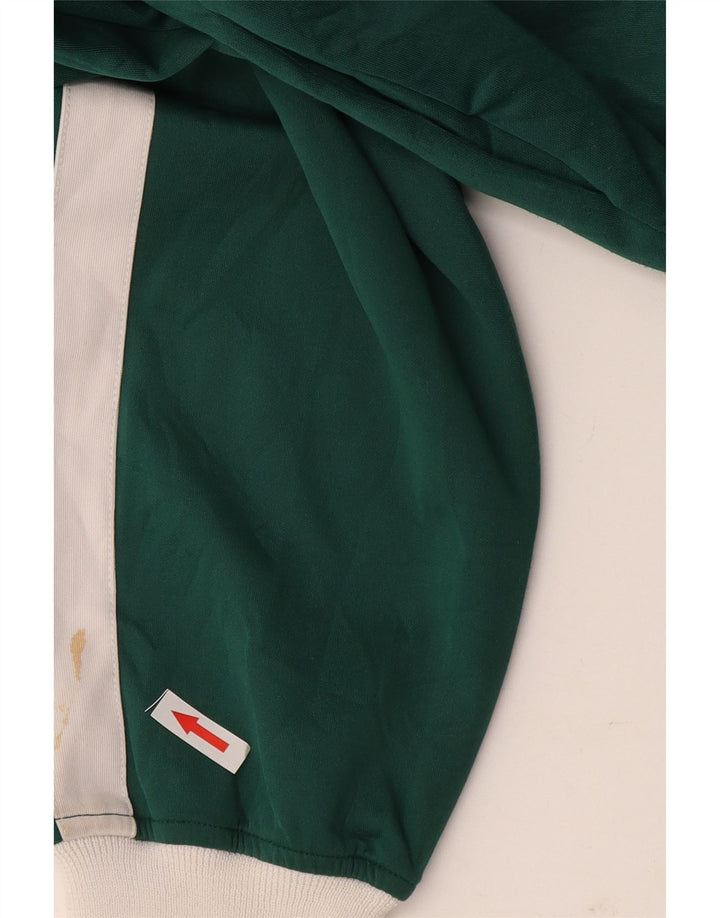 Zara træningsdragt topjakke til kvinder UK 10 Small Green Colourblock Polyester