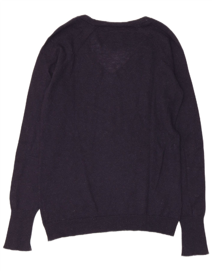 Max & Co. Dame V-hals sweater UK 10 Small Navy Blue