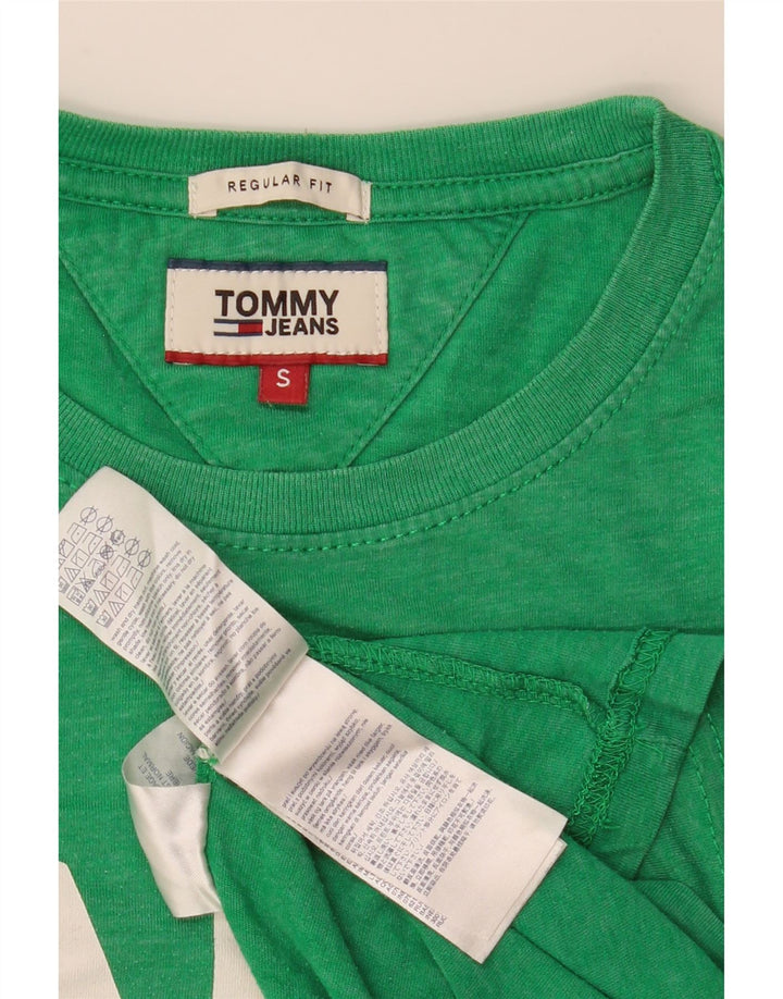 TOMMY HILFIGER Herre Regular Fit Grafisk T-Shirt Top Lille Grøn